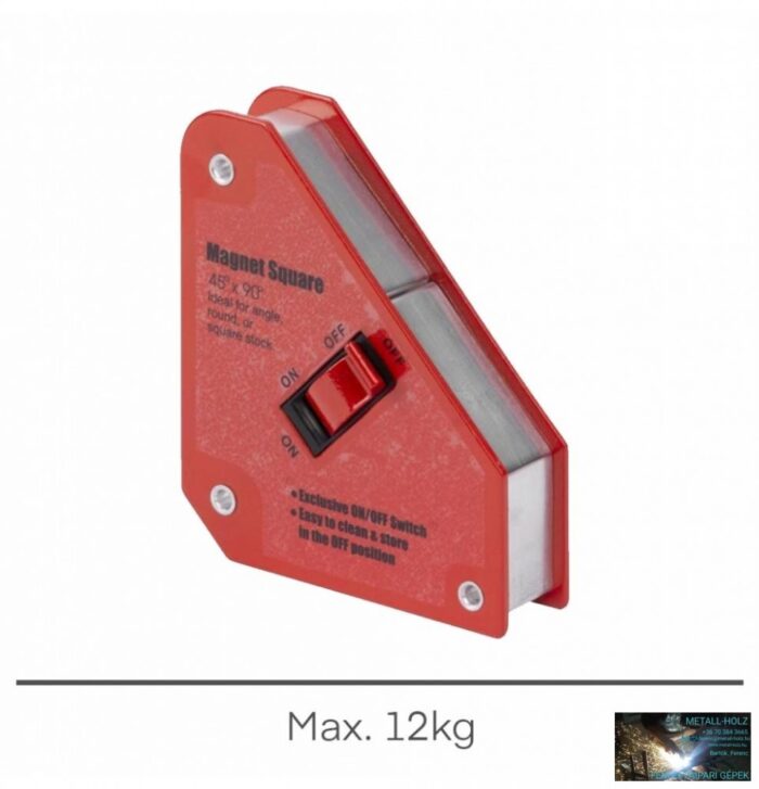 WKR Mágneses derékszög 12kg 45/90fok Ki-be kapcsolható STREND - Image 1