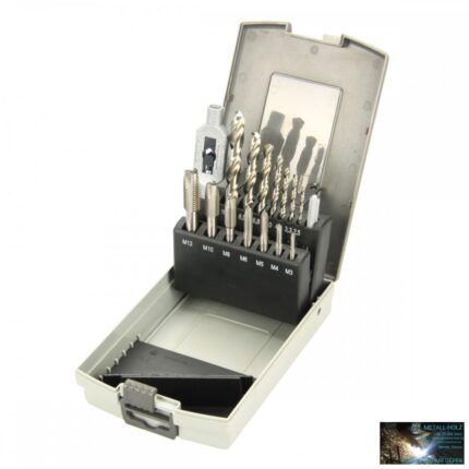 Optimum Fúró és csapoló készlet 3-12 mm HSS, 15 részes