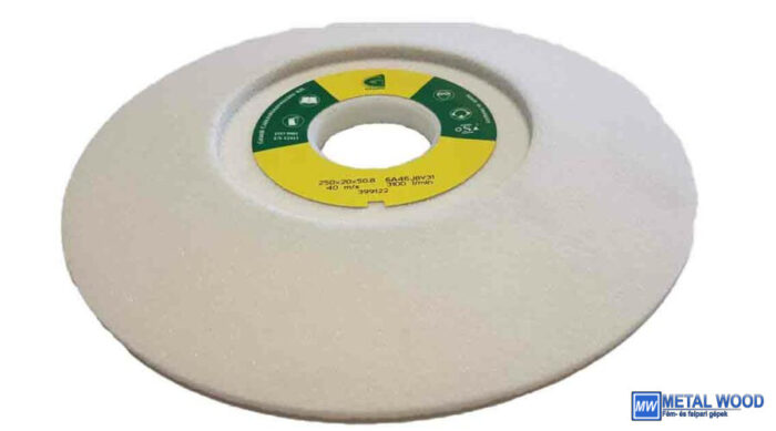 220x19x40 6A80K8V Grá 4511/1 Gránit lapos tányér alakú köszörűkorong (Akciós) 32040009 - Image 1