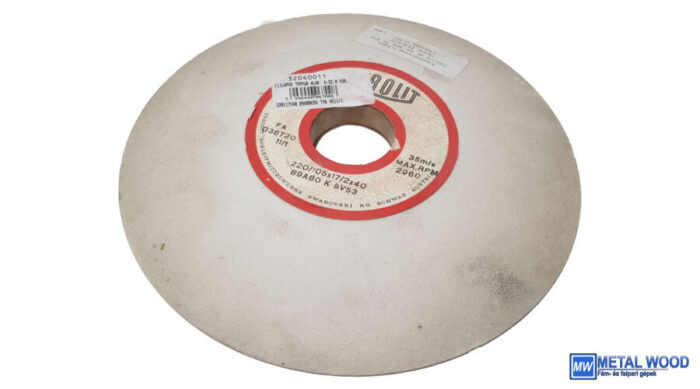 220x17x40 89A80K5V Tyr 4511/1 Tyrolit lapos tányér alakú köszörűkorong Widenta 32040011 - Image 1