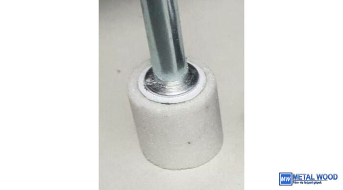 20x40x6 6A46N5V31 Iba 4522/1 6A fehér IBA hengeres kerámia csapos köszörűkorong Iba (Akciós) 32100139 - Image 1