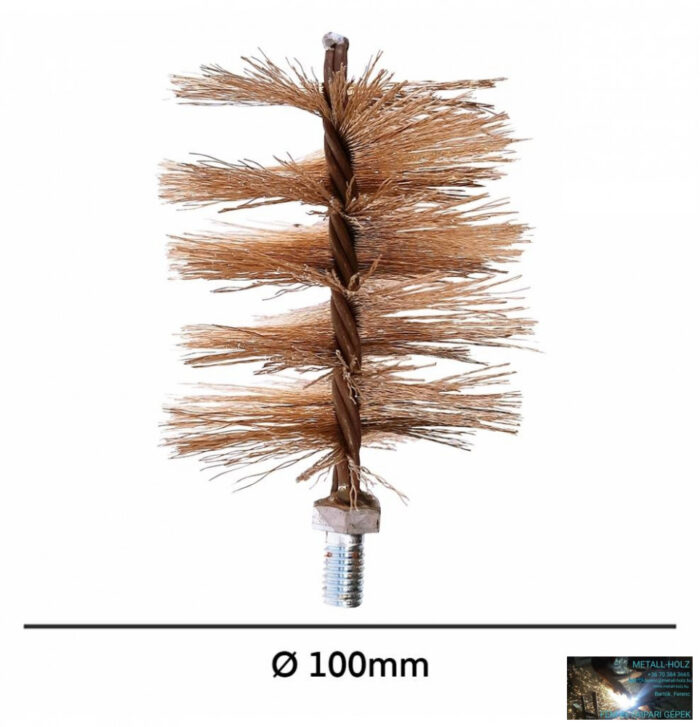 WKR-Kazánkefe sárga acél, nyél nélkül, 100mm - Image 1