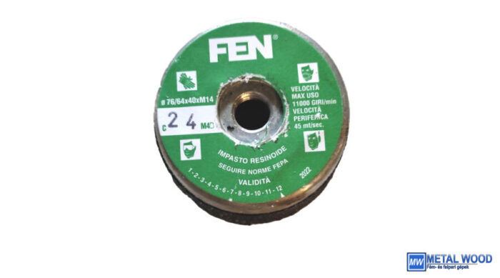 76/64x40xM14 1C 24 Bakelit FEN Menetes kúpos fazék alakú bakelit köszörűkorong FEN 34030024 - Image 1