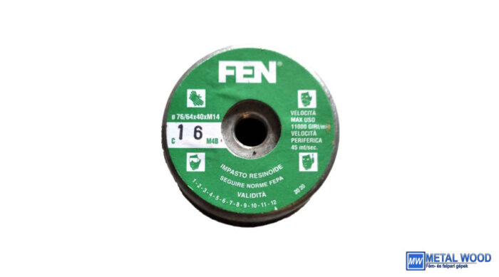 76/64x40xM14 1C 16 Bakelit FEN Menetes kúpos fazék alakú bakelit köszörűkorong FEN 34030026 - Image 1