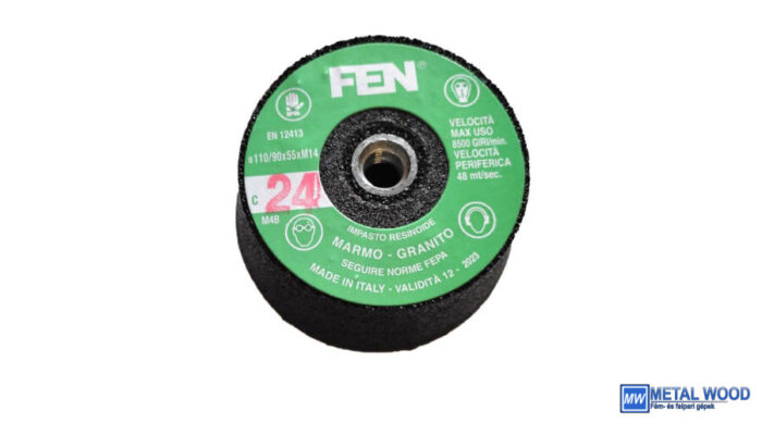 110/90x55xM14 1C 24 BakMTC FEN Menetes kúpos fazék alakú bakelit köszörűkorong FEN 34030029 - Image 1