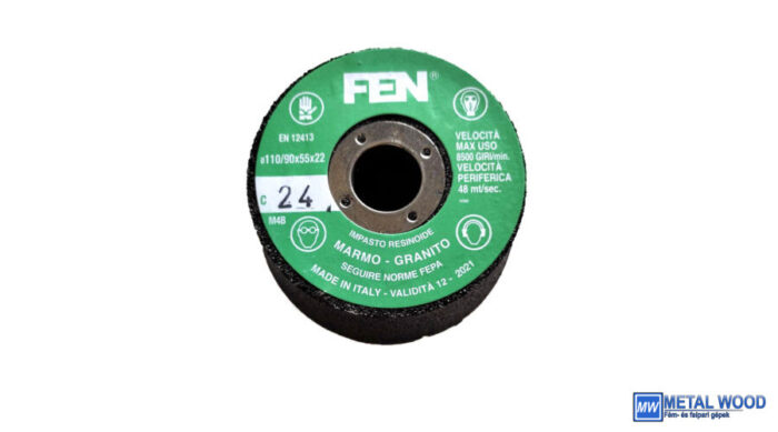 110/90x55xM14 1C 16 Bak.MTCFEN Menetes kúpos fazék alakú bakelit köszörűkorong FEN 34030033 - Image 1