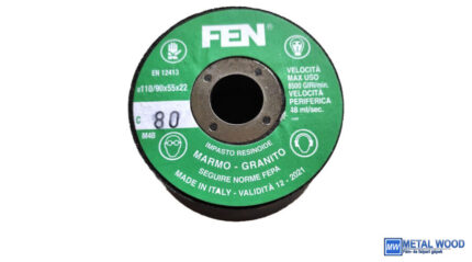 110/90x55x22 1C 80 Bakelit FEN Furatos kúpos fazék alakú bakelit köszörűkorong FEN 34030036