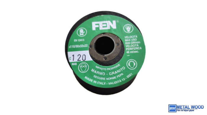 110/90x55x22 1C120 Bakelit FEN Furatos kúpos fazék alakú bakelit köszörűkorong FEN 34030037 - Image 1