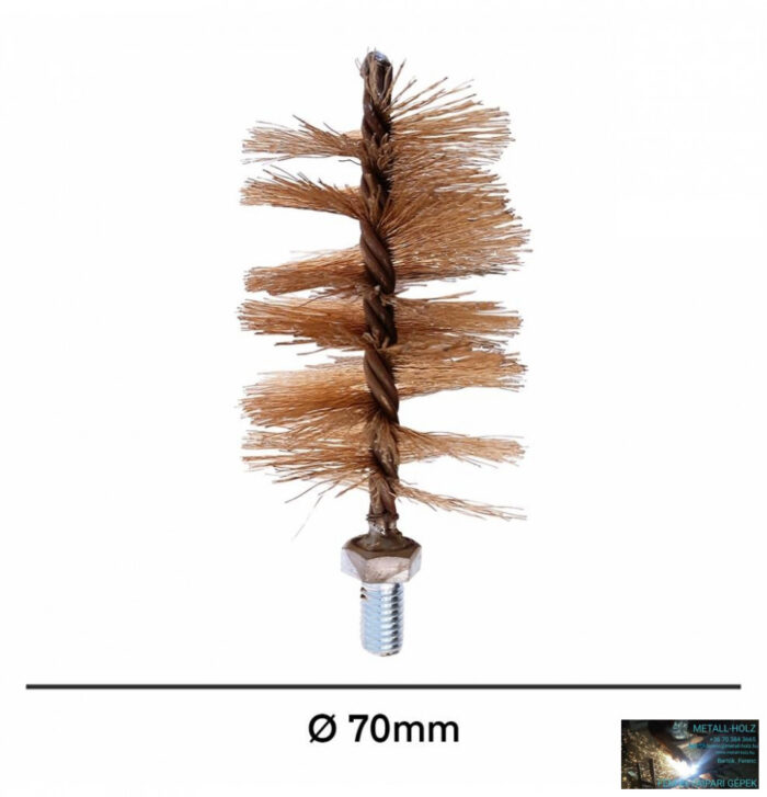 WKR-Kazánkefe sárga acél, nyél nélkül, 70mm - Image 1