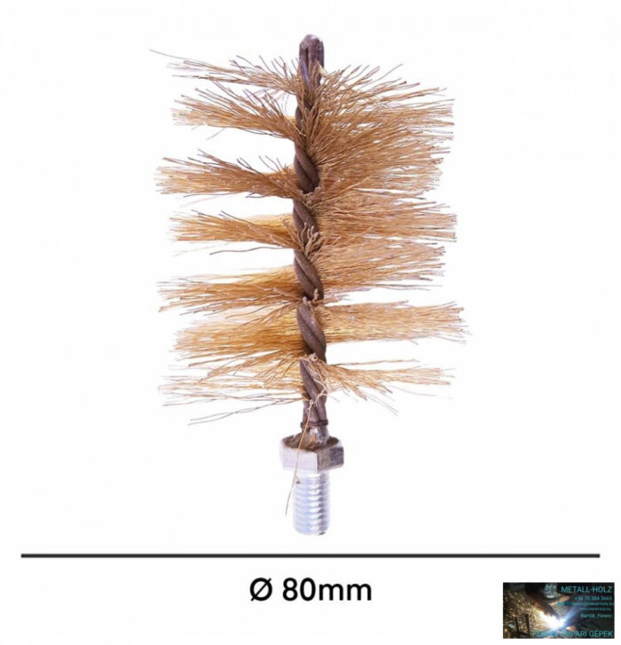 WKR-Kazánkefe sárga acél, nyél nélkül, 80mm - Image 1
