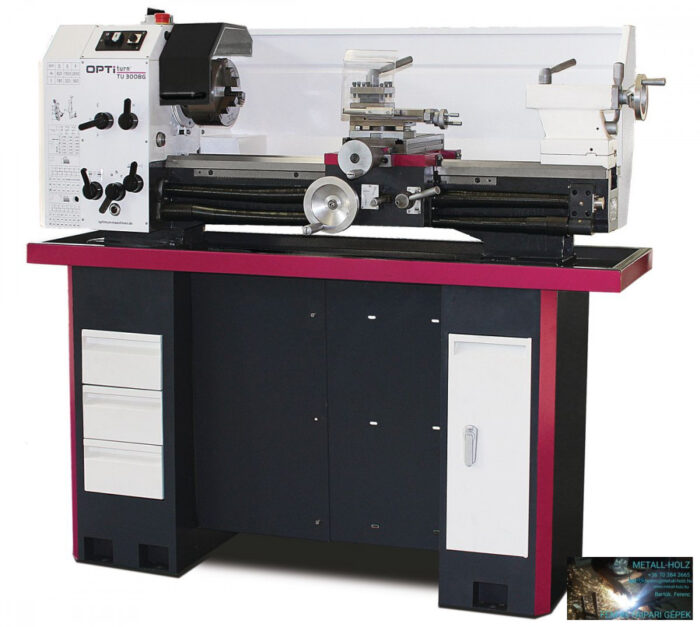 OPTIMUM Esztergagép OPTI TU 3008 G (D300x800mm. 165-2400 f/p, 1,5kW/230V) - Image 1