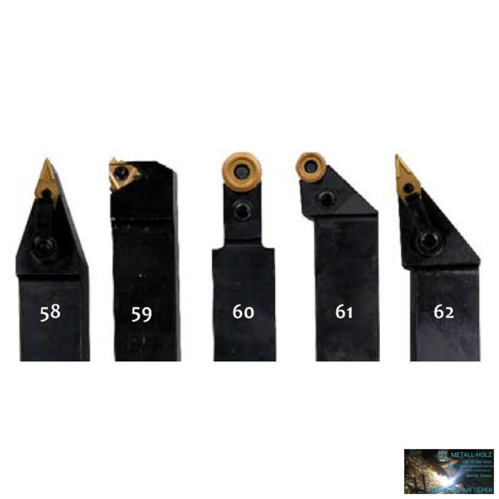 Eszterga kés készlet 5 darabos; keményfém lapkás; 25 mm - Image 1