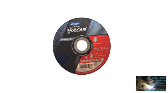 125x1 A60T-BF41InoxNortonVul Norton Vulkan inox vágókorong Norton 35010065 - Image 1
