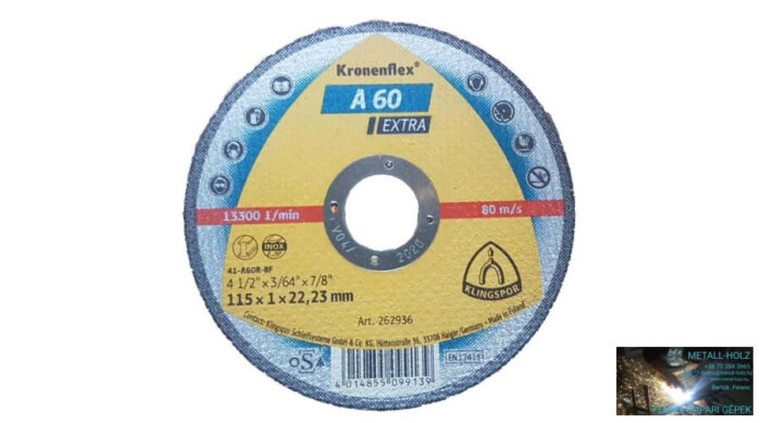 115x1 A60 Extra INOX Kling Egyéb inox vágókorongok Klingspor (Akciós) 35010241 - Image 1
