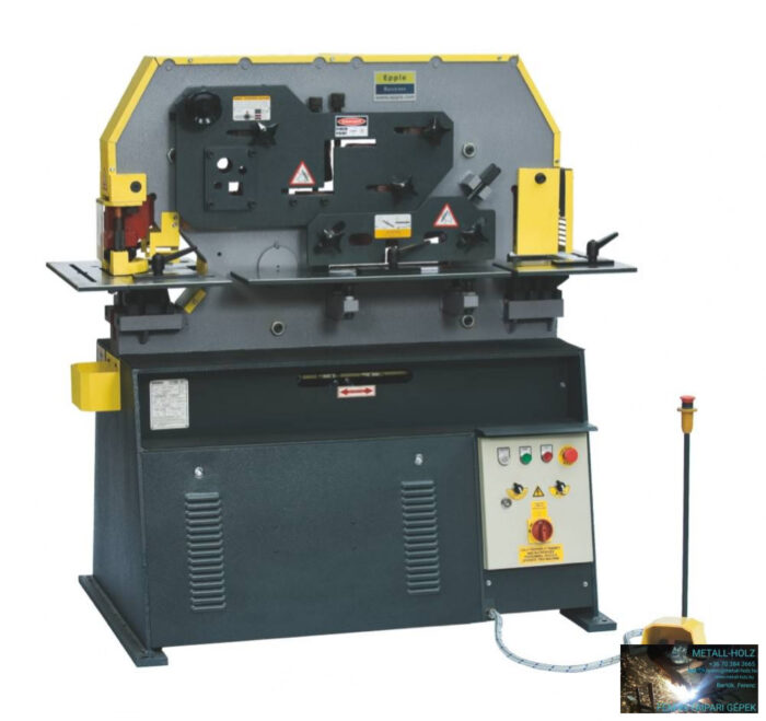 E-HPS 45 PREMIUM-Line Kombinált hidraulikus profilú acél ollók 45 tonnás lyukasztóerővel - Image 1