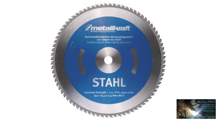 körfűrésztárcsa acélhoz 355 x 2.4 x 25.4 mm T80 - Image 1