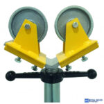 TAG TriStand összecsukható háromlábú csőtartó állvány - modell TFS301 + V alakú csőtartó fej (TVH300) - Image 4