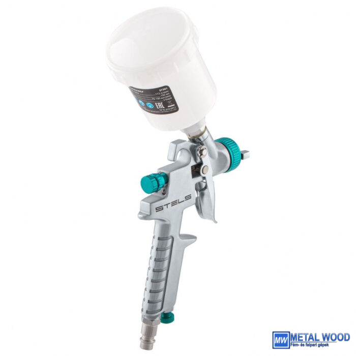 STELS Festékszóró AG 810 HVLP gravitációs, fúvóka 0,8-1mm - Image 2