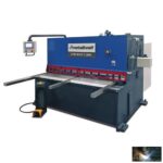 Hidraulikus lengővágásos lemezolló  HTBS BASIC S 2006 Fém tolózárral és motoros vágórés állítással felszerelt