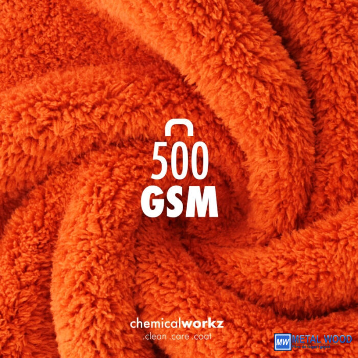 ChemicalWorkz Szegélymentes Prémium Törlőkendő 500GSM 40×40 Narancs - Image 4