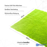 ChemicalWorkz Zöld Szegélymentes Puha Prémium Törlőkendő 500GSM 40×40 Zöld - Image 2