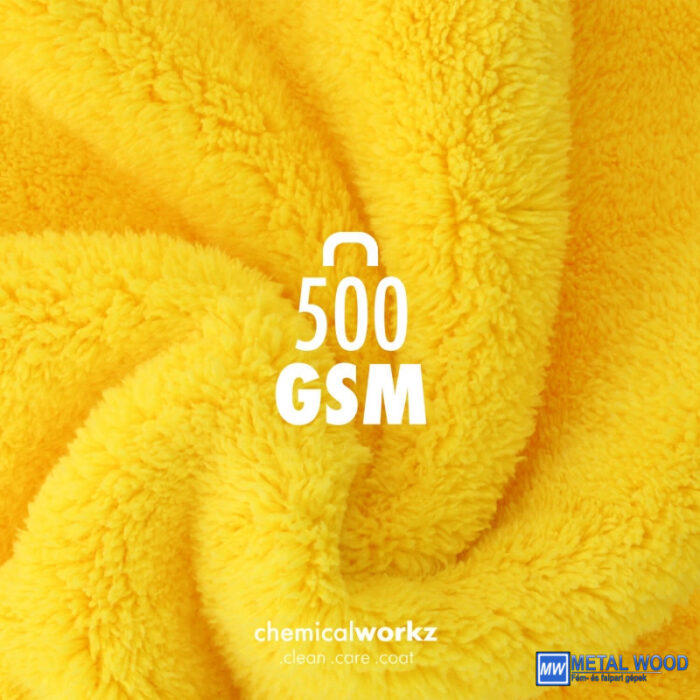 ChemicalWorkz  Szegélymentes Prémium Törlőkendő 500GSM 40×40 Sárga - Image 4
