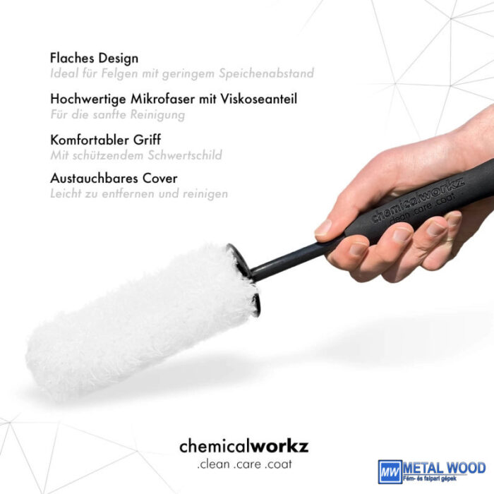 ChemicalWorkz Felnikefe Mikroszálas Wheel Brush White - Image 2