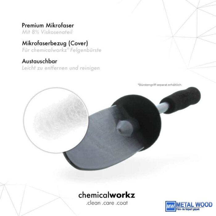 ChemicalWorkz Felnimosó Cserehuzat Wheel Brush Cover White - Image 3
