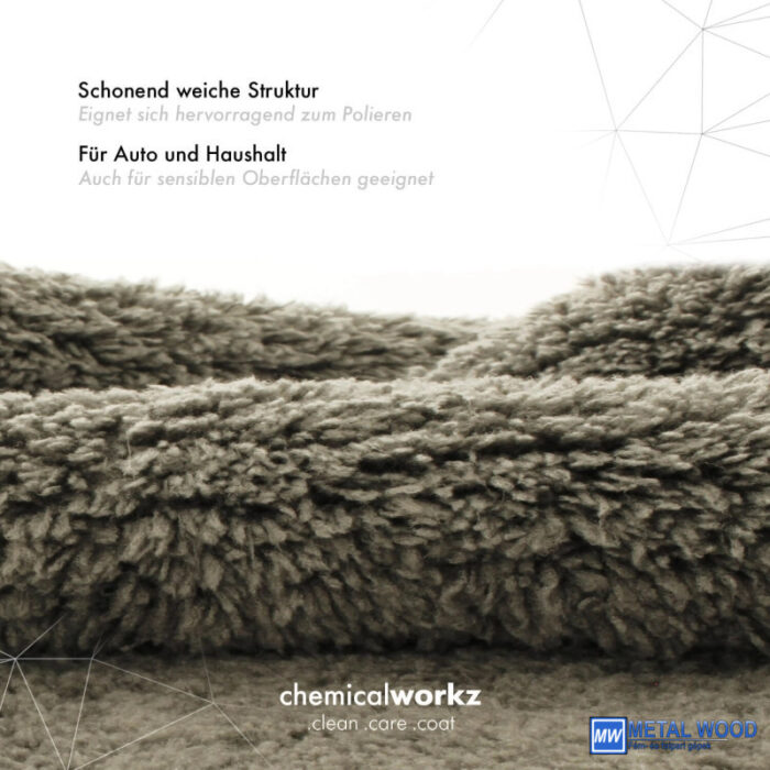 Chemicalworkz Szegélymentes Puha Törlőkendő 600GSM 40×40 Szürke - Image 3