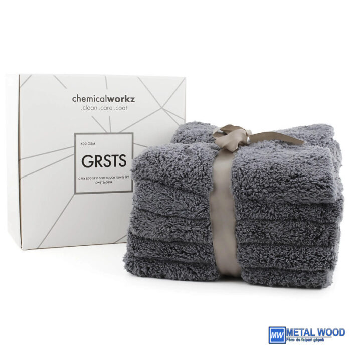 Chemicalworkz Szegélymentes Puha Törlőkendő  5db 600GSM 40×40 Szürke - Image 1