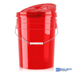 ChemicalWorkz Mosóvödör Fedéllel Piros 19L Ultra Clear Buckets