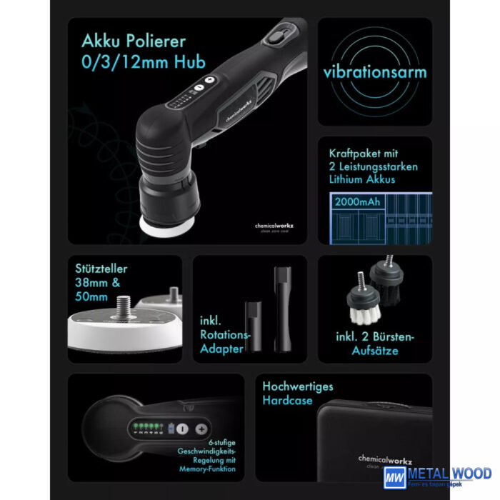 Chemicalworkz Excenteres polírozógép EVO Mini Akku Hybrid - Image 2