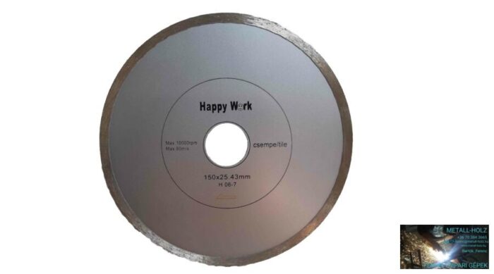 150x25,4mm csempe HappyW Gyémánt vágókorong kézi gépre Happy Work 44010097 - Image 1