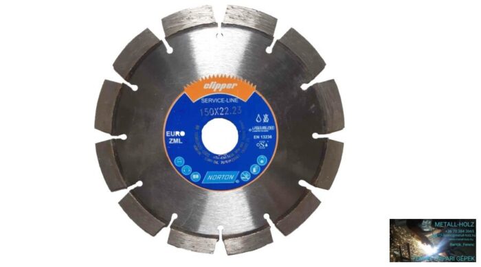 150mm Euro ZML EVO Norton Gyémánt vágókorong kézi gépre Norton (Akciós) 44010119 - Image 1