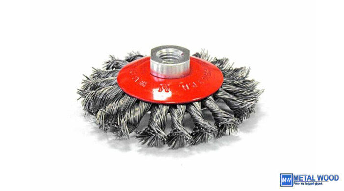 Ultra kúpkef D100M14 0,5SCR FG Sodrott acél huzalú kúpos kefe Fast Grinder 45060002 - Image 1