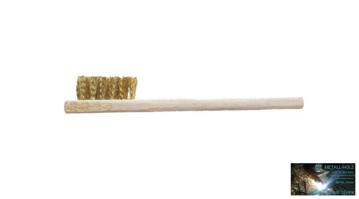 Gyertyakefe sárgaréz spec. Réz huzalú kézikefe Happy Work 45090011 - Image 1