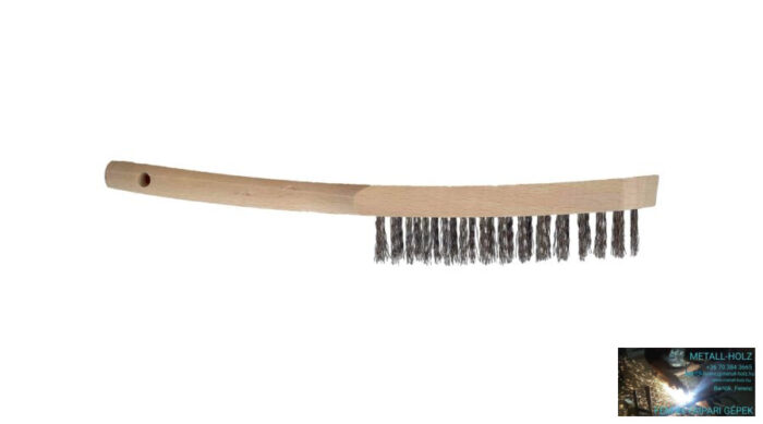 Drótkefe 2-soros inox 0,35 Les Inox huzalú kézikefe Lessmann 45090054 - Image 1