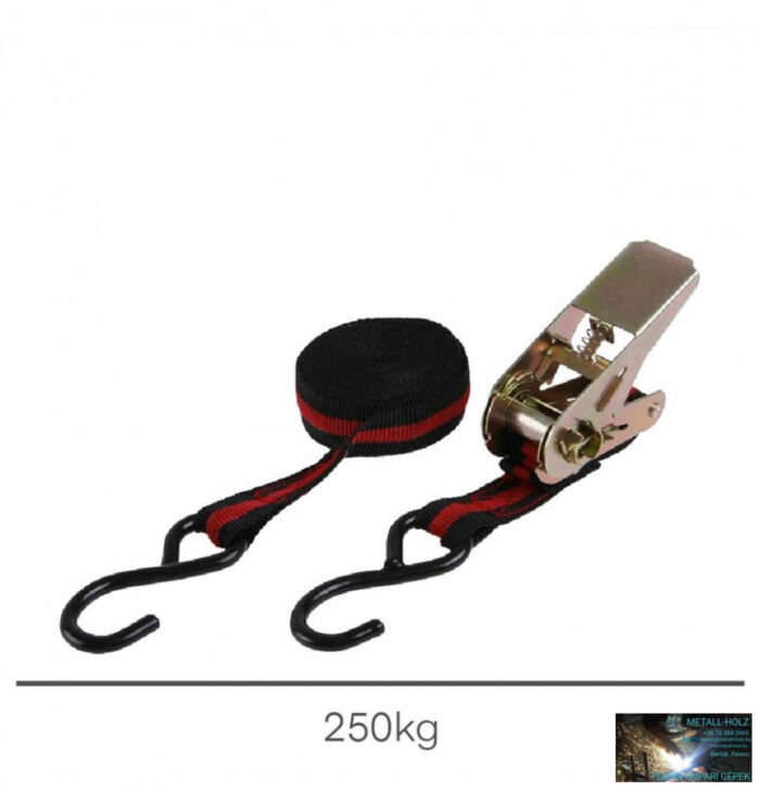 WKR-Rakományrögzítő racsnis+kampó 5mx25mm 250 kg-ig - Image 1