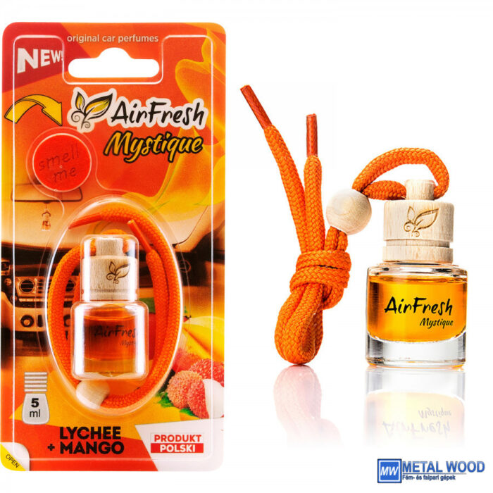 Airfresh MYSTIQUE 5ml Lychee + Mango Autóillatosító - Image 1
