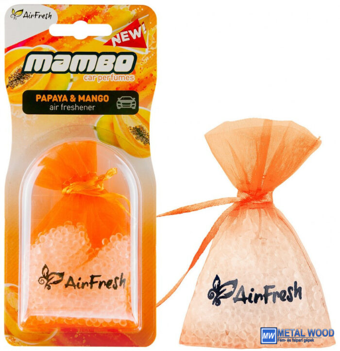 Airfresh MAMBO BLISTER Papaya & Mango Autóillatosító - Image 1