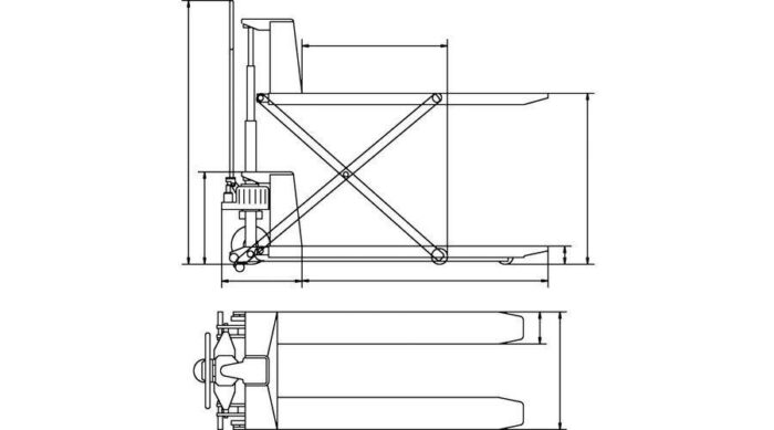 Unicraft PHH 1001Kéz ollós raklapmozgató - Image 7