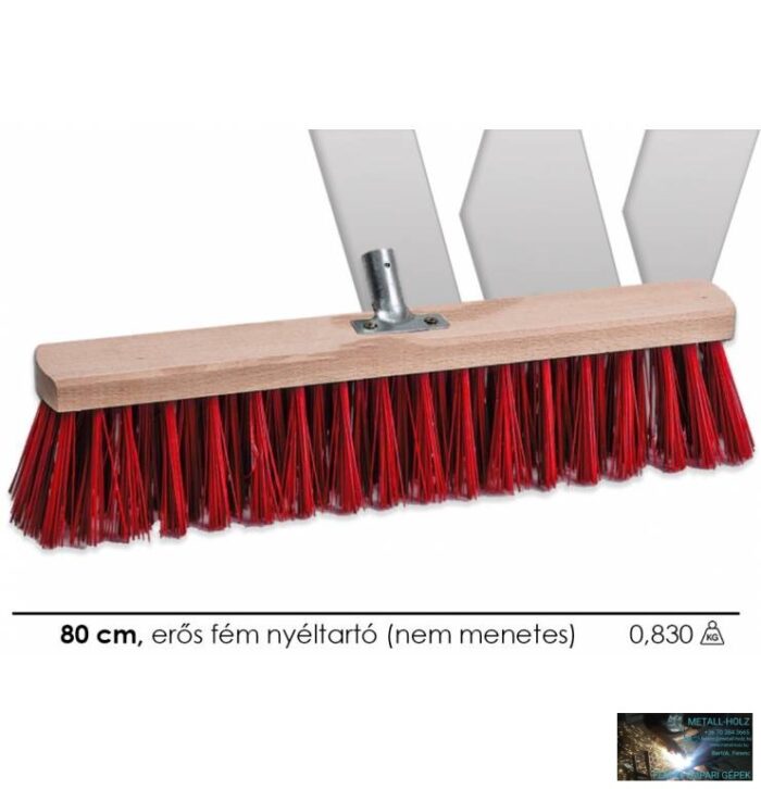 Betonseprű 80cm-es, erős fém nyéltartóval (nem menetes) - Image 1