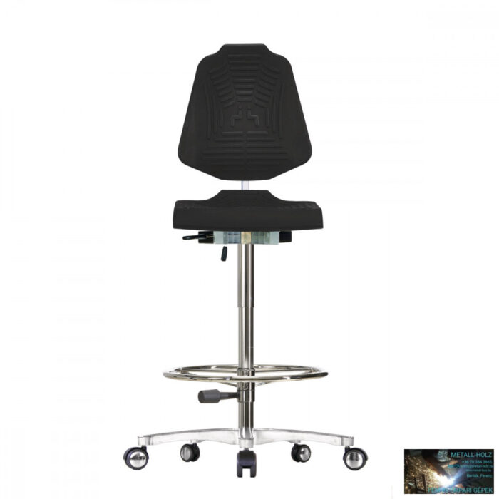 Unicraft HS 1 szerelő szék görgős - magas támlával, PUR ülőlappal - Image 1