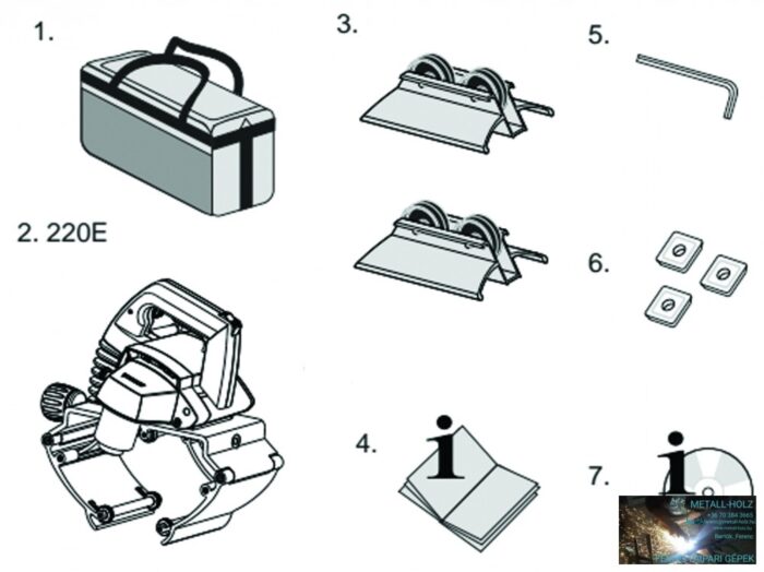 EXACTTOOLS Csőleélező PIPE BEVEL 220E - Image 3