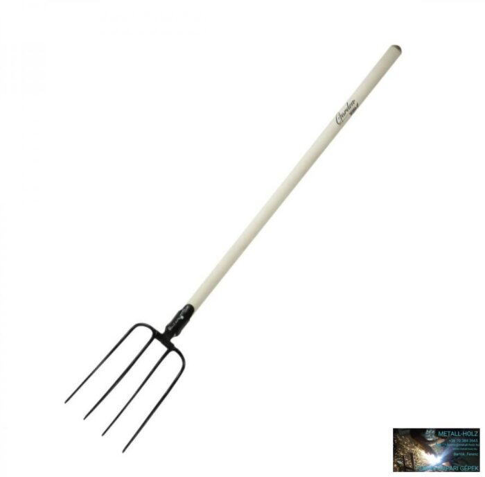 4 fogú villa, egyenes fa nyél, 150 cm - Image 1