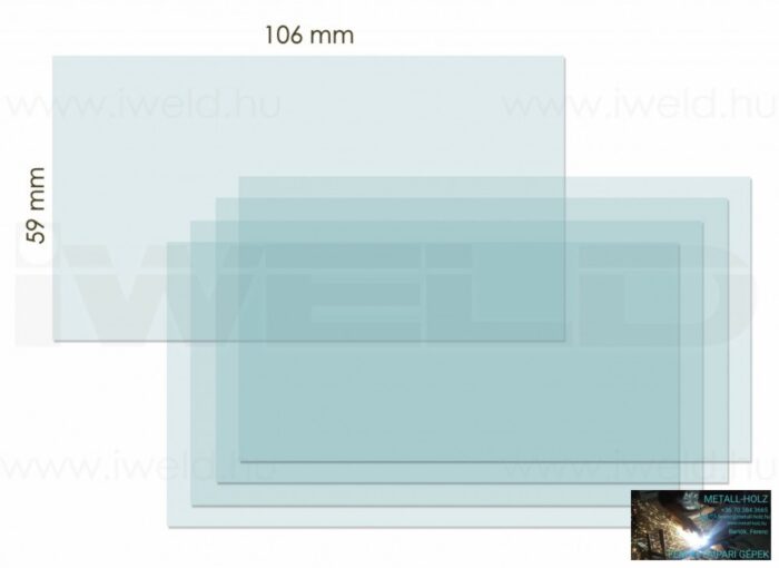 IWELD FANTOM 4 BELSŐ VÉDŐPLEXI 106X59MM - Image 1