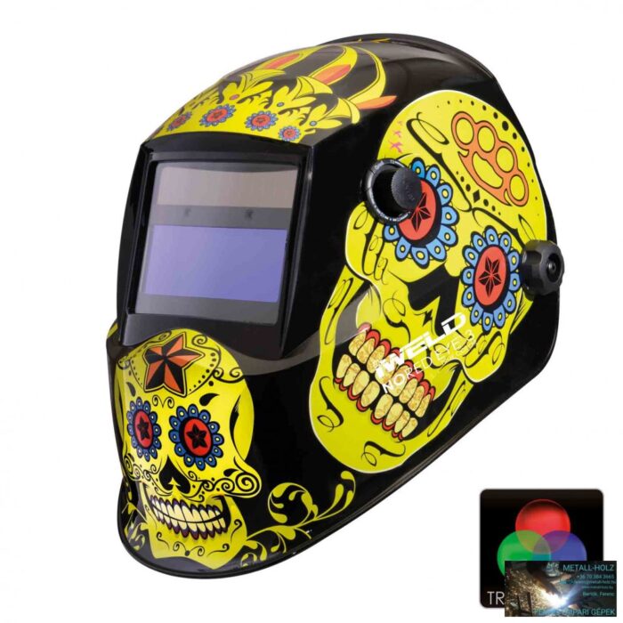 IWELD NORED EYE 3 Automata hegesztő fejpajzs (virág-koponya) - Image 1