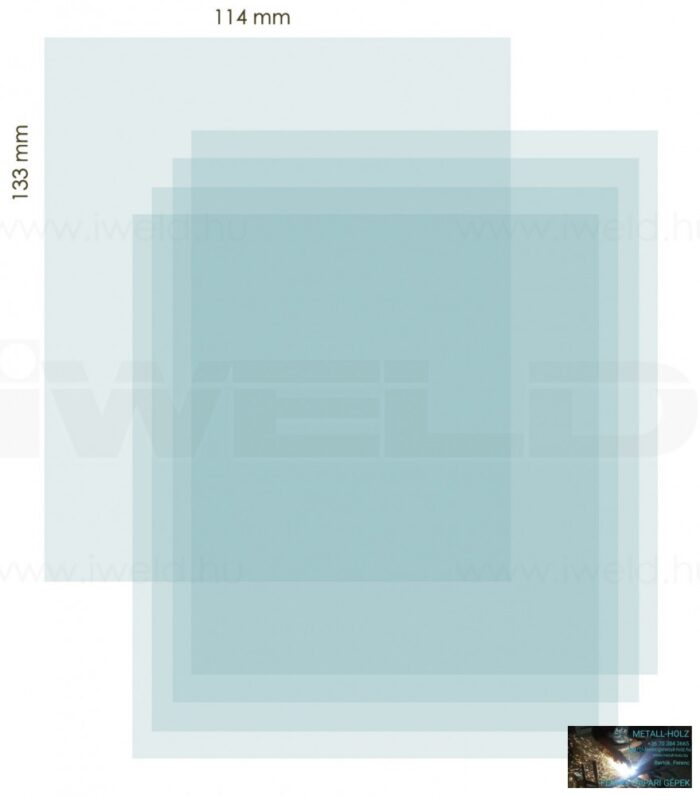 IWELD PANTHER DIGITAL 5.1 KÜLSŐ VÉDŐPLEXI 114X133MM - Image 1