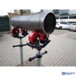 TAG Görgőkerekes csőtartó fej, Ø 1–12", teherbírás: 450kg, rozsdamentes acélból készült csövekhez - Image 2