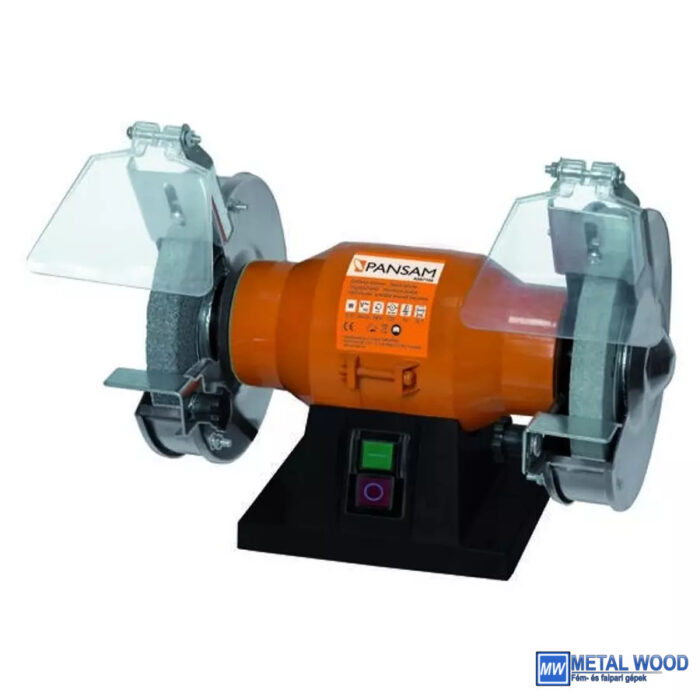 Dupla köszörűkorongos asztali köszörű 150W, köszörűkorong méret 150x16x12,7mm, elektromágneses biztonsági kapcsoló - Image 1